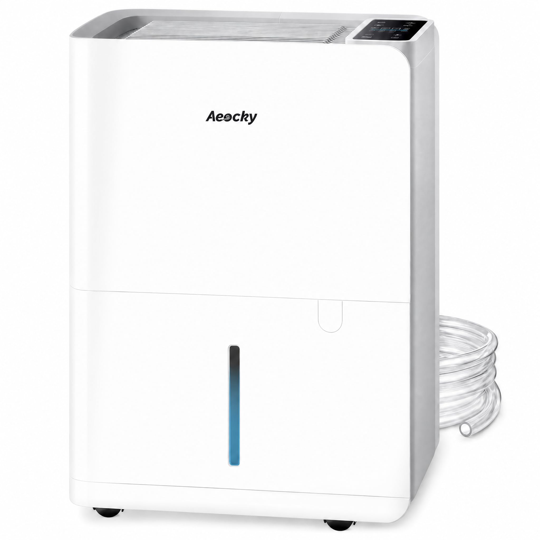 AEOCKY 3000 stóp kwadratowych, maks. 50 pinów/D, inteligentny osuszacz powietrza z wężem wylotowym, inteligentny osuszacz powietrza do piwnicy, sypialni, domu, łazienki