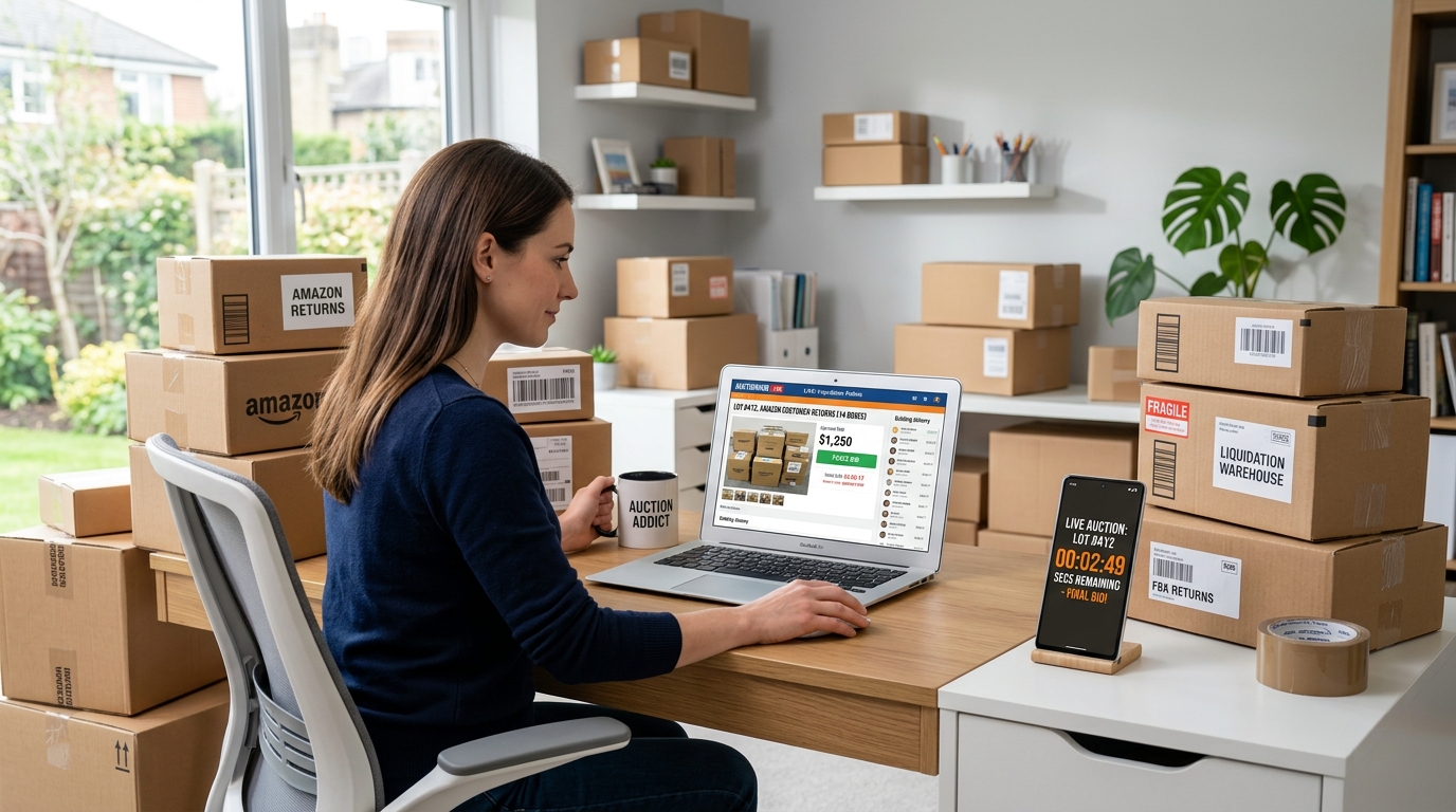 Licytacja palet zwrotów online – Customer Returns i Overstock | Returnz.pl